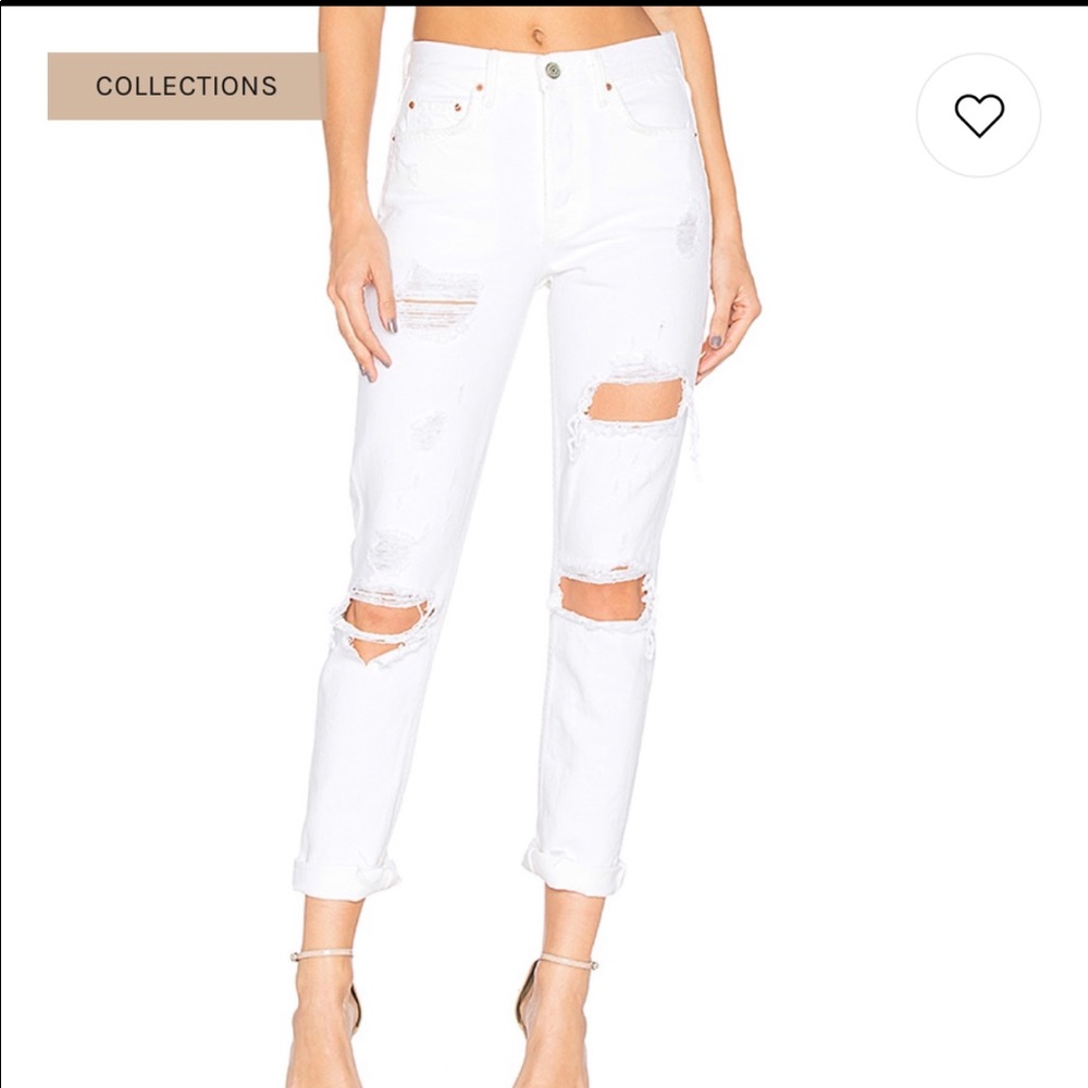 Grlfrnd White karolina jeans size 24 NWT